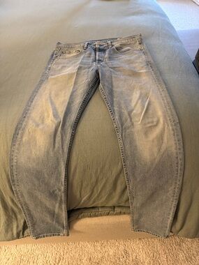 rag & bone Men's Light Blue Relaxed Jeans